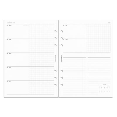 2024 Dated Planner Inserts | Horizontal Weekly